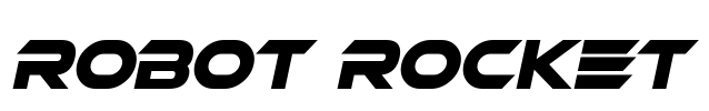 Robot Rocket Font Image