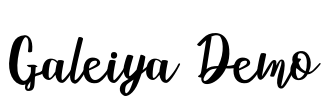 Galeiya Demo Font Image