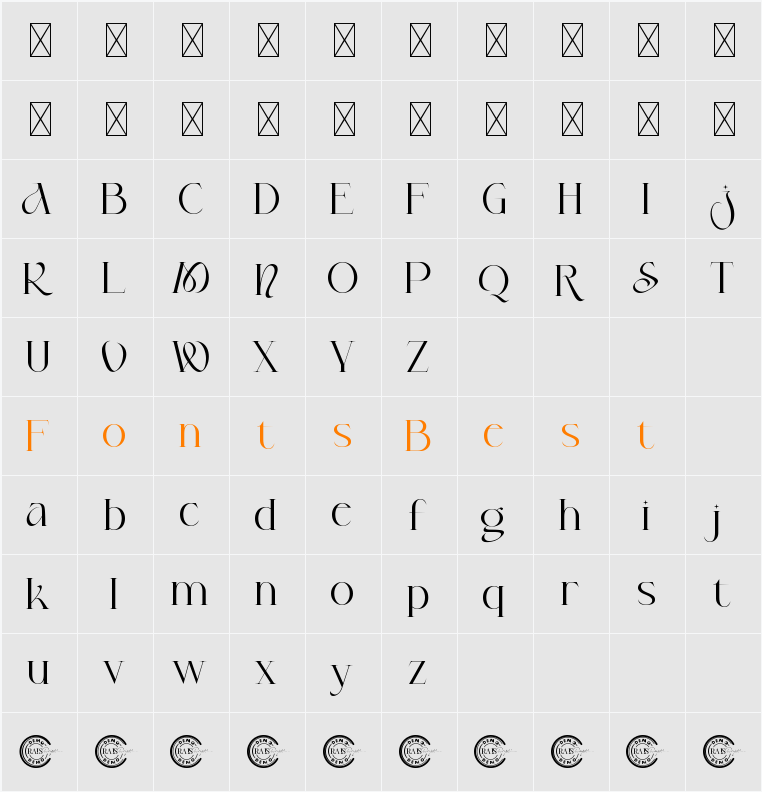 Jacksboro Demo Character Map