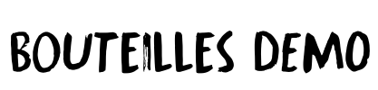 Bouteilles DEMO Font Image