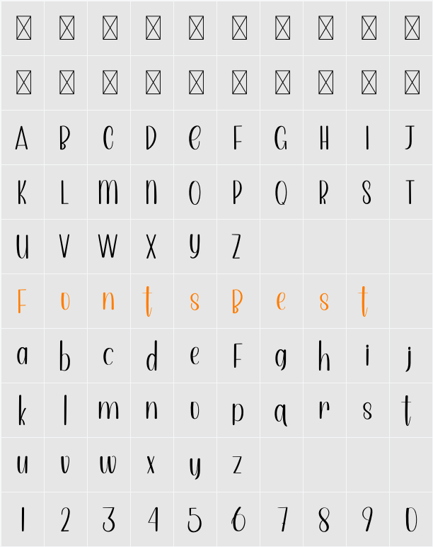 Happy Sunday Character Map