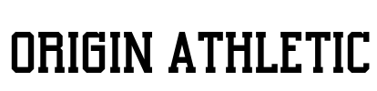 Origin Athletic Font Image