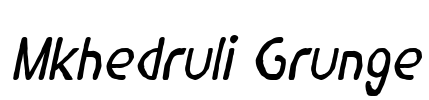 Mkhedruli Grunge Font Image