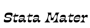 Stata Mater Font Image