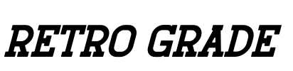 Retro Grade Font Image
