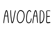 Avocade Font Image