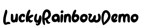 LuckyRainbowDemo Font Image