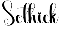 Sothick Font Image