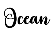 Ocean Font Image