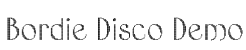 Bordie Disco Demo Font Image