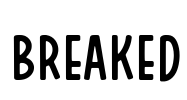 Breaked Font Image