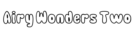 Airy Wonders Two Font Image