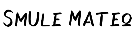 Smule Mateo Font Image