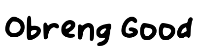 Obreng Good Font Image