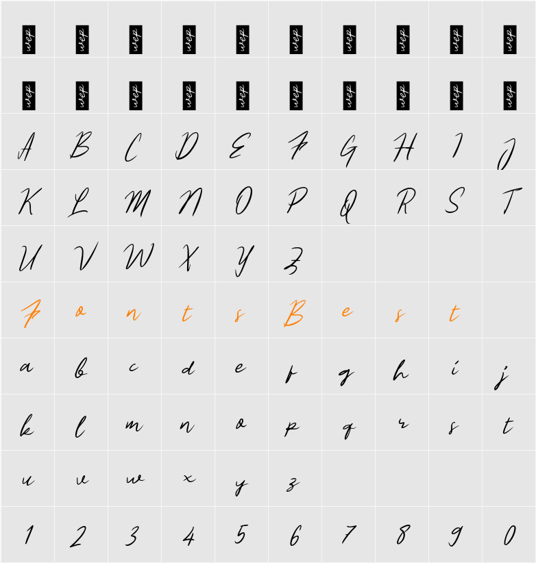 L Lumbung Padi Character Map