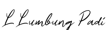 L Lumbung Padi Font Image