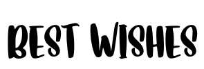 Best Wishes Font Image