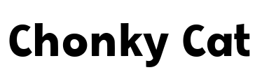 Chonky Cat Font Image