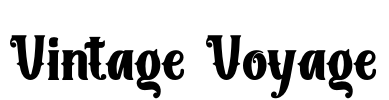 Vintage Voyage Font Image