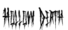 Hollow Death Font Image