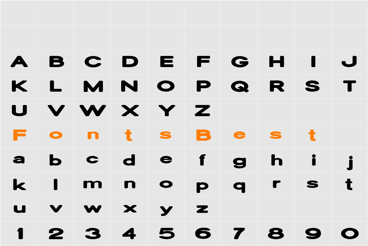 Oscan Expanded Rounded Character Map