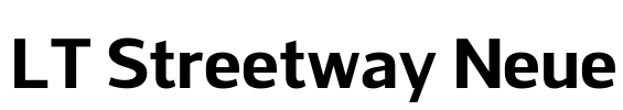 LT Streetway Neue Font Image