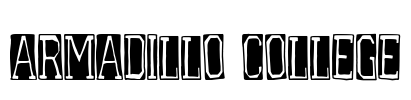 Armadillo College Font Image