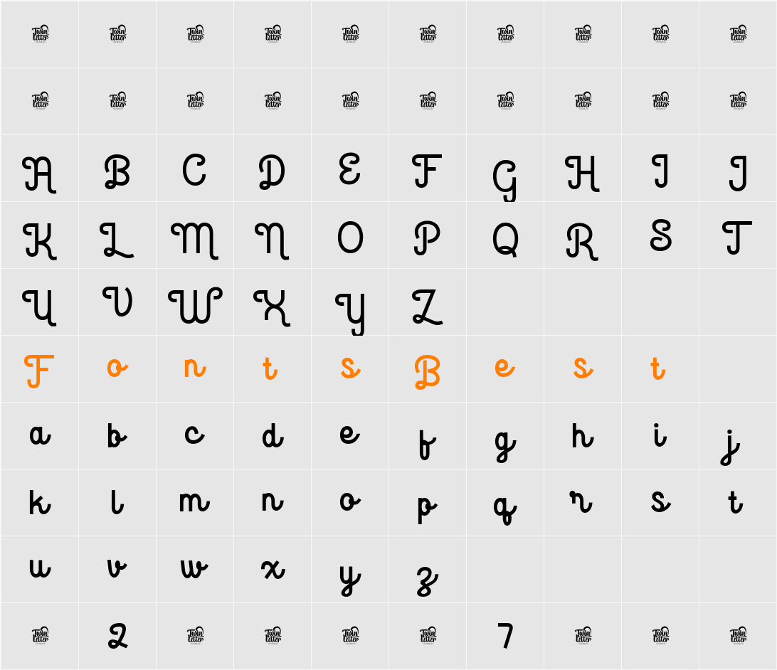 Marically Trial Character Map