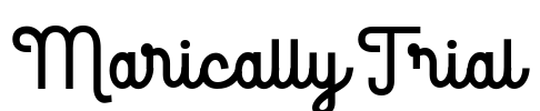 Marically Trial Font Image