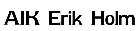 AIK Erik Holm Font Image