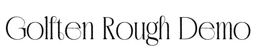 Golften Rough Demo Font Image
