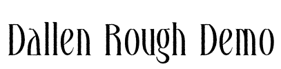 Dallen Rough Demo Font Image