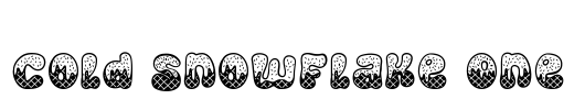 Cold Snowflake One Font Image