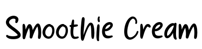 Smoothie Cream Font Image