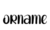 Orname Font Image