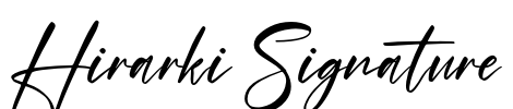 Hirarki Signature Font Image