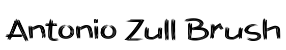 Antonio Zull Brush Font Image