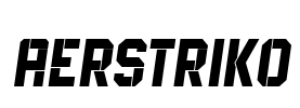 Aerstriko Font Image