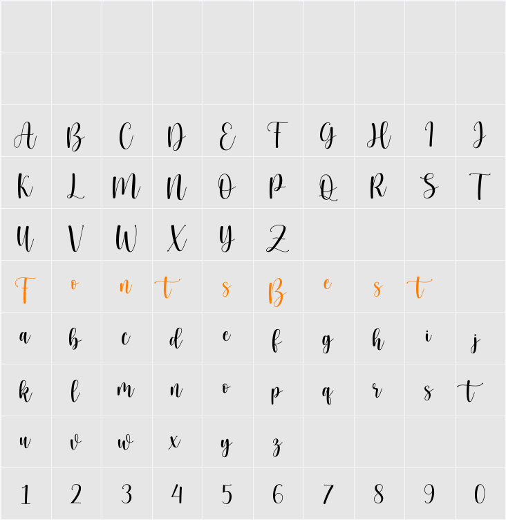 hello honey - Personal Use Character Map
