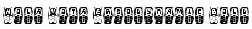 Hola Mota Ergodynamic Bold Font Image