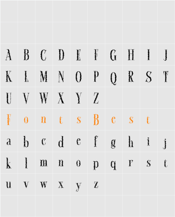 Calben Unfocus Demo Character Map