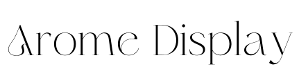 Arome Display Font Image