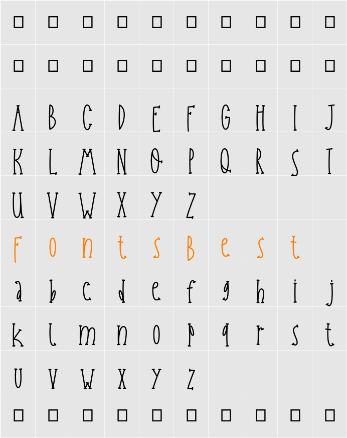 Apple Owl Personal Use Only Character Map