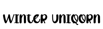 Winter Uniqorn Font Image