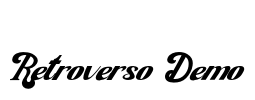 Retroverso Demo Font Image