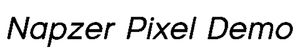 Napzer Pixel Demo Font Image