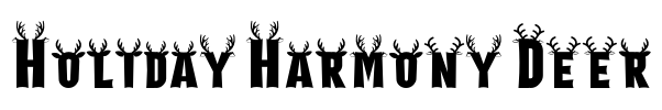 Holiday Harmony Deer Font Image