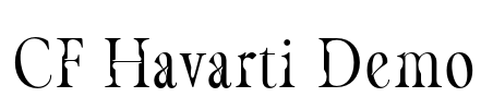 CF Havarti Demo Font Image