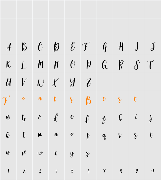 Hollistic Character Map