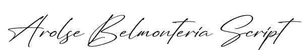 Arolse Belmonteria Script